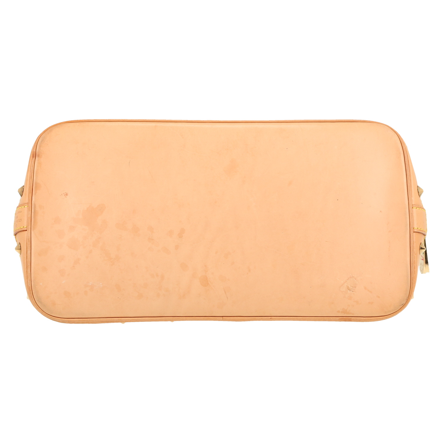 Bolso de mano Louis Vuitton  Alma Editions Limitées en lona Monogram revestida multicolor y blanca y cuero natural - Detail D1