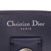 Sac à main Dior  Diorissimo en toile beige et cuir bleu-marine - Detail D2 thumbnail