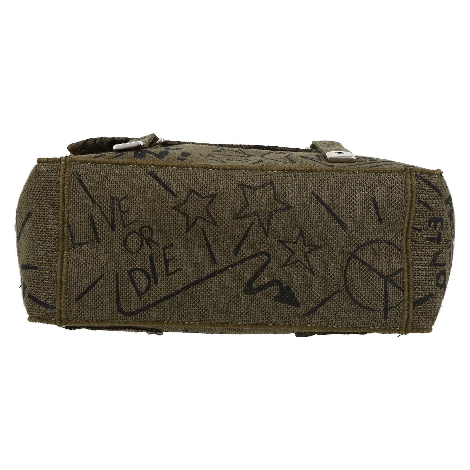 Dior  Diorcamp shoulder bag  in khaki canvas - Detail D1