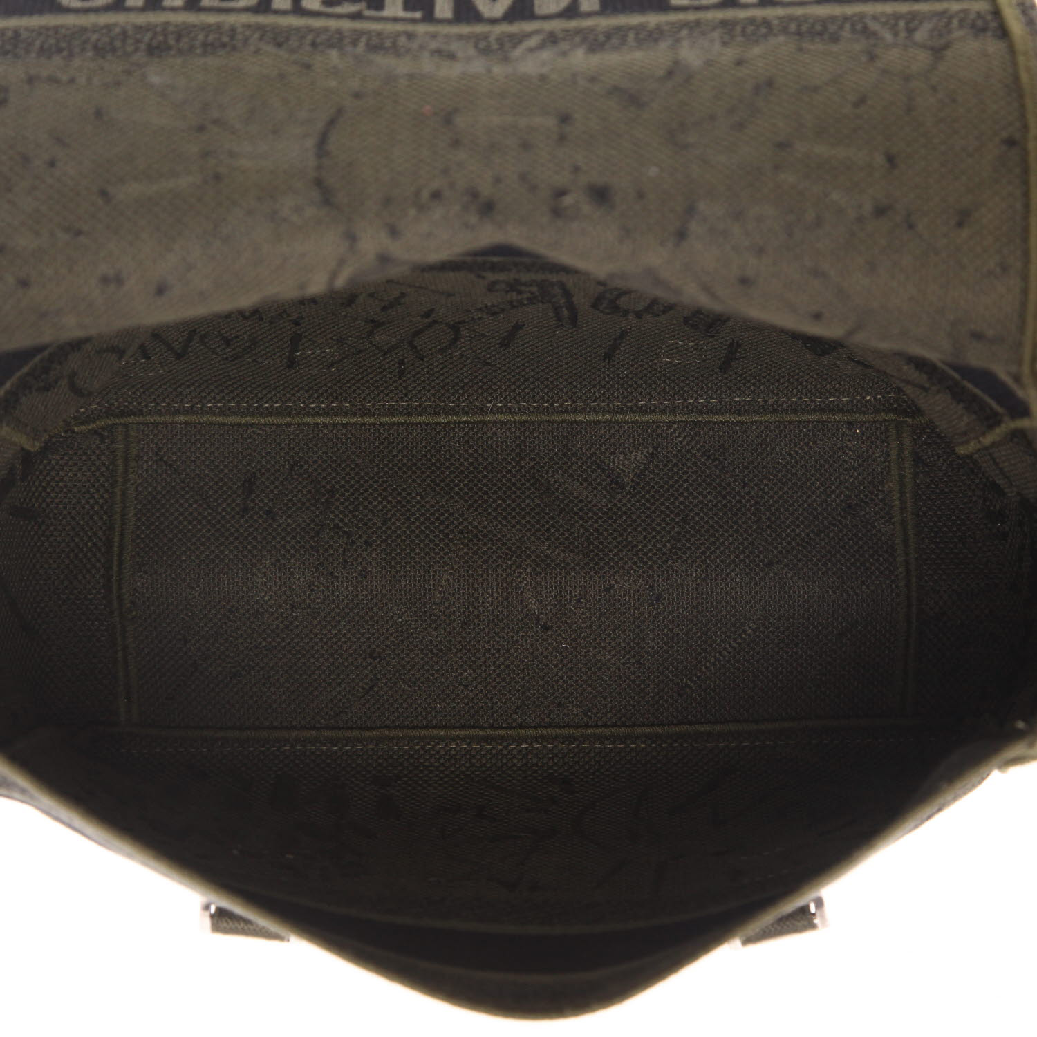 Borsa a tracolla Dior  Diorcamp in tela verde kaki - Detail D3