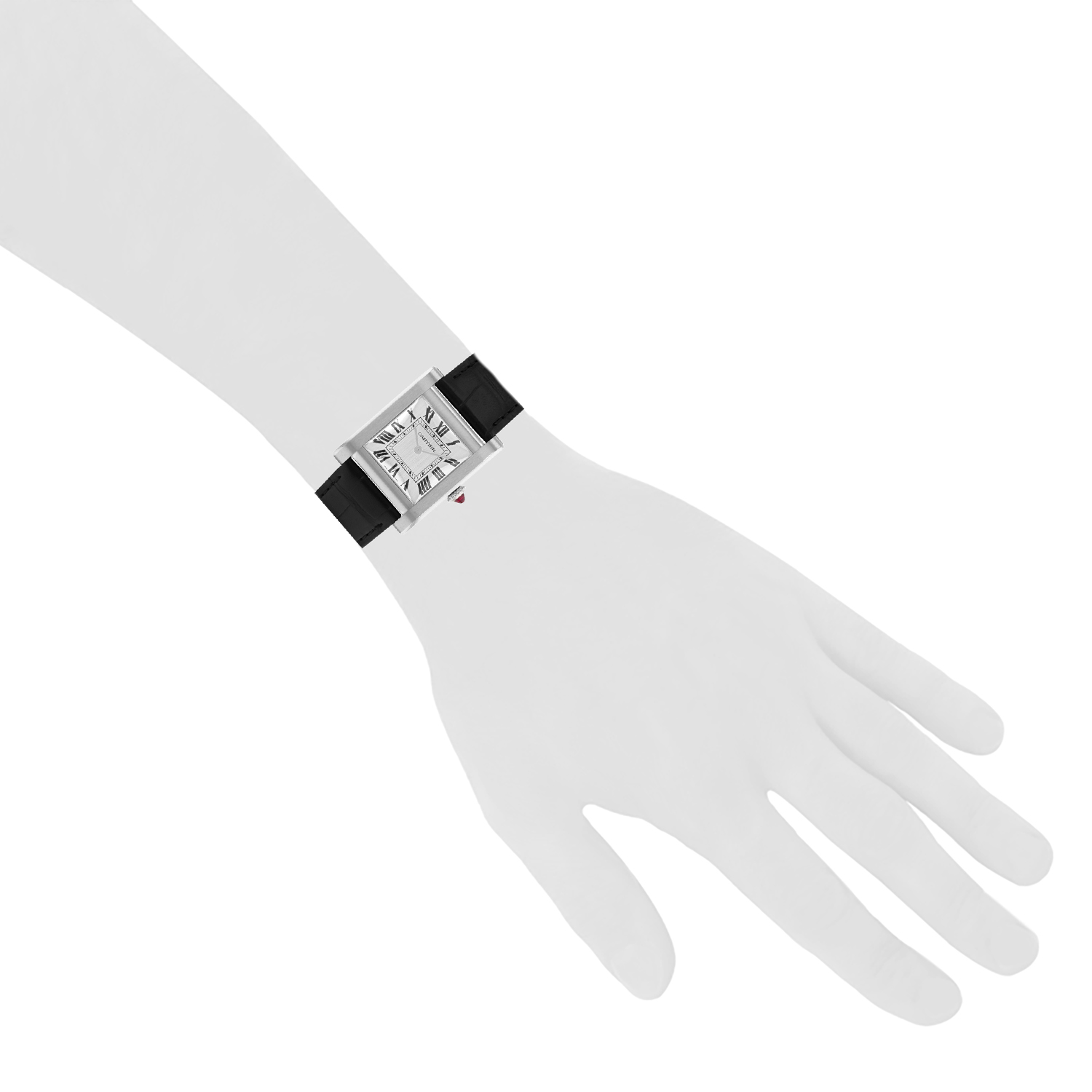 Orologio Cartier Tank Normale "Limited Edition" in platino Ref: WGTA0109  Circa 2023 - Detail D1