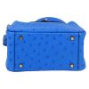 Hermès  Lindy mini  shoulder bag  in Bleu France ostrich leather - Detail D1 thumbnail