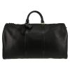 Sac de voyage Louis Vuitton  Keepall 50 en cuir épi noir - Detail D5 thumbnail
