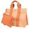 Bolso Cabás Hermès  Toto Bag - Shop Bag en lona naranja - 00pp thumbnail