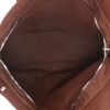 Sac cabas Hermès  Toto Bag - Shop Bag en toile bordeaux et rouge - Detail D3 thumbnail