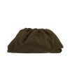 Bottega Veneta  Pouch handbag/clutch  in khaki smooth leather - 360 thumbnail