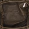 Bottega Veneta  Pouch handbag/clutch  in khaki smooth leather - Detail D3 thumbnail