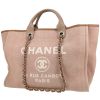 Chanel  Deauville shopping bag  in beige canvas  and beige leather - 00pp thumbnail
