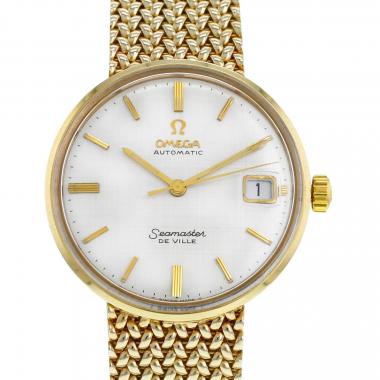 Omega seamaster best sale deville 14k gold