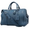 Louis Vuitton  Speedy Sofia Coppola bag worn on the shoulder or carried in the hand  in blue grained leather - 00pp thumbnail