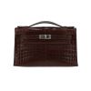 Hermès  Kelly - Clutch pouch  in brown niloticus crocodile - 360 thumbnail