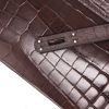 Bolsito de mano Hermès  Kelly - Clutch en cocodrilo niloticus marrón - Detail D4 thumbnail