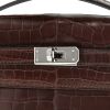 Hermès  Kelly - Clutch pouch  in brown niloticus crocodile - Detail D5 thumbnail
