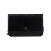 Bolso bandolera Chanel  Wallet on Chain en piel de pitón negra - 360 thumbnail