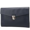 Prada   briefcase  in navy blue leather saffiano - 00pp thumbnail