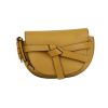 Loewe  Gate mini  shoulder bag  in yellow grained leather - 360 thumbnail