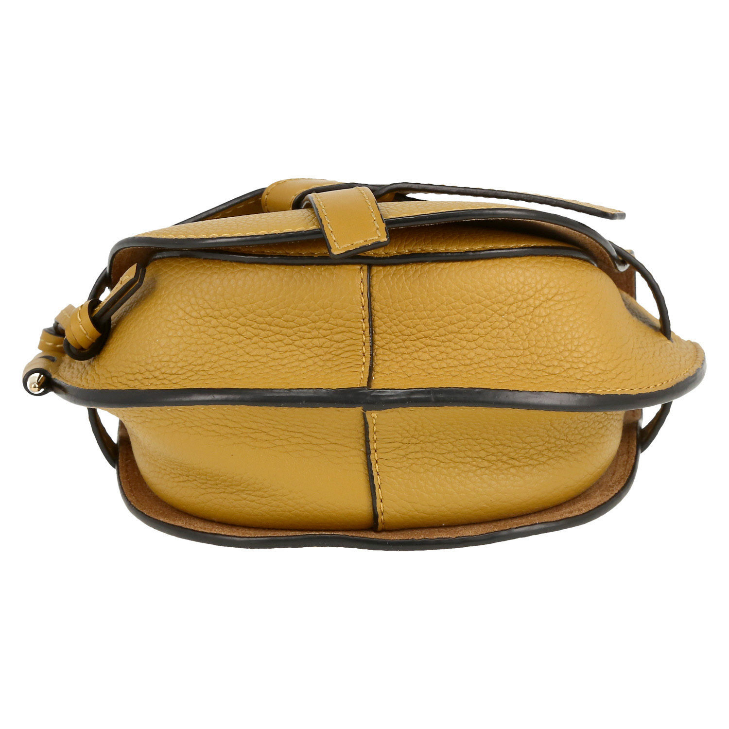 Sac bandoulière Loewe  Gate mini  en cuir grainé jaune - Detail D1