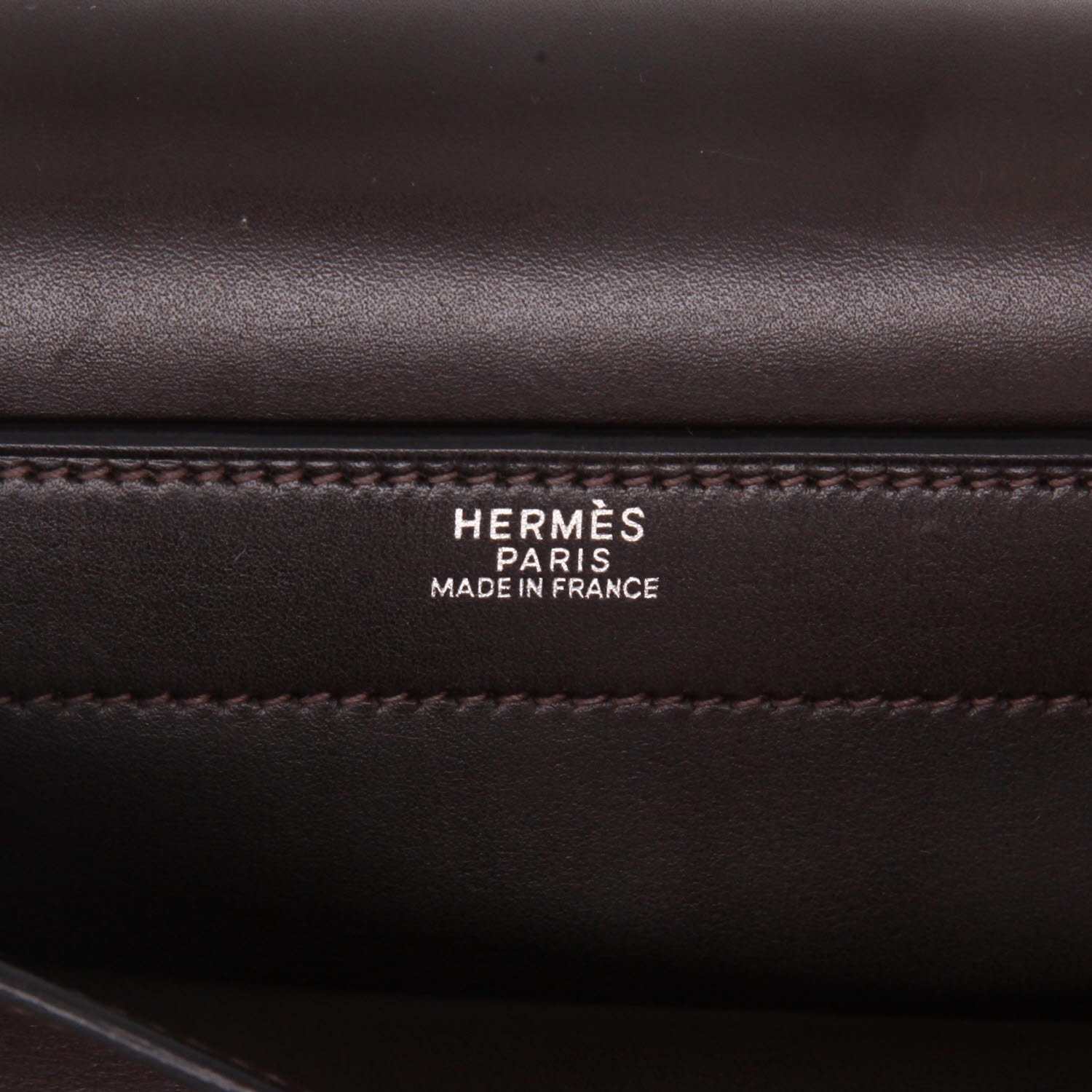 Porta-documentos Hermès  Sac à dépêches pochette en cuero swift marrón - Detail D2