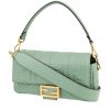 Fendi  Baguette handbag  in green monogram leather - 00pp thumbnail