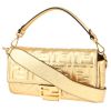 Fendi  Baguette handbag  in gold monogram leather - 00pp thumbnail