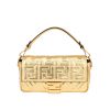 Borsa Fendi  Baguette in pelle monogram dorata - 360 thumbnail