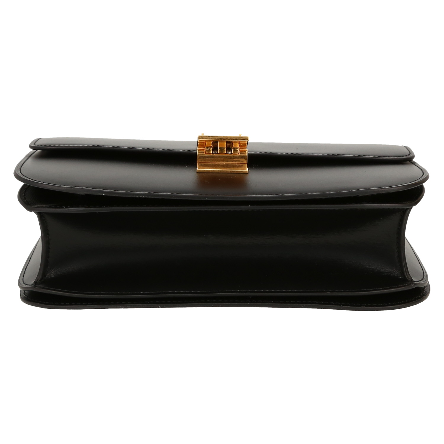Sac à main Celine  Classic Box en cuir box noir - Detail D1