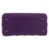 Dior  Lady Dior handbag  in purple leather cannage - Detail D1 thumbnail