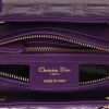 Dior  Lady Dior handbag  in purple leather cannage - Detail D2 thumbnail