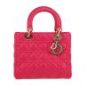 Dior  Lady Dior handbag  in pink leather cannage - 360 thumbnail