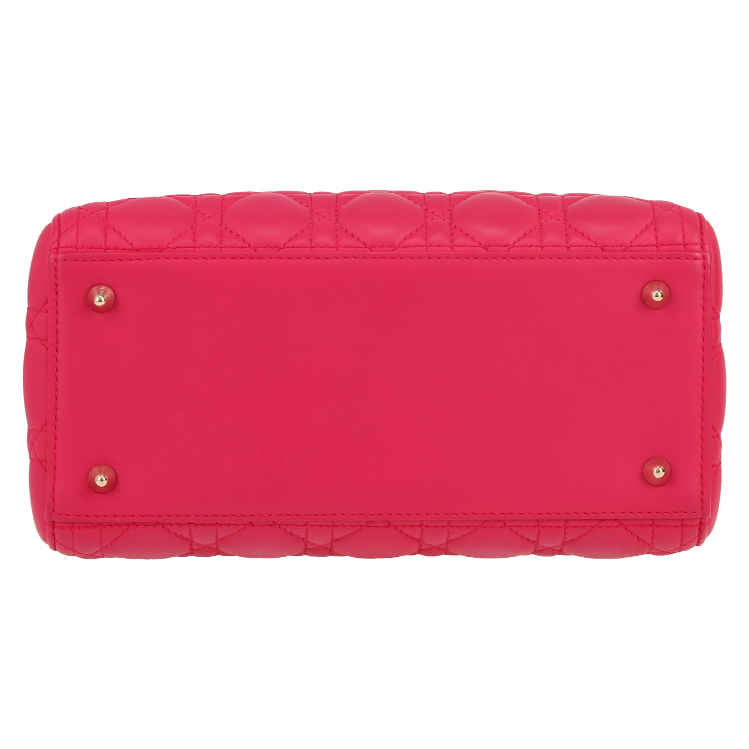 Borsa Dior  Lady Dior in pelle cannage rosa - Detail D1