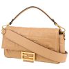 Fendi  Baguette handbag  in beige monogram leather - 00pp thumbnail
