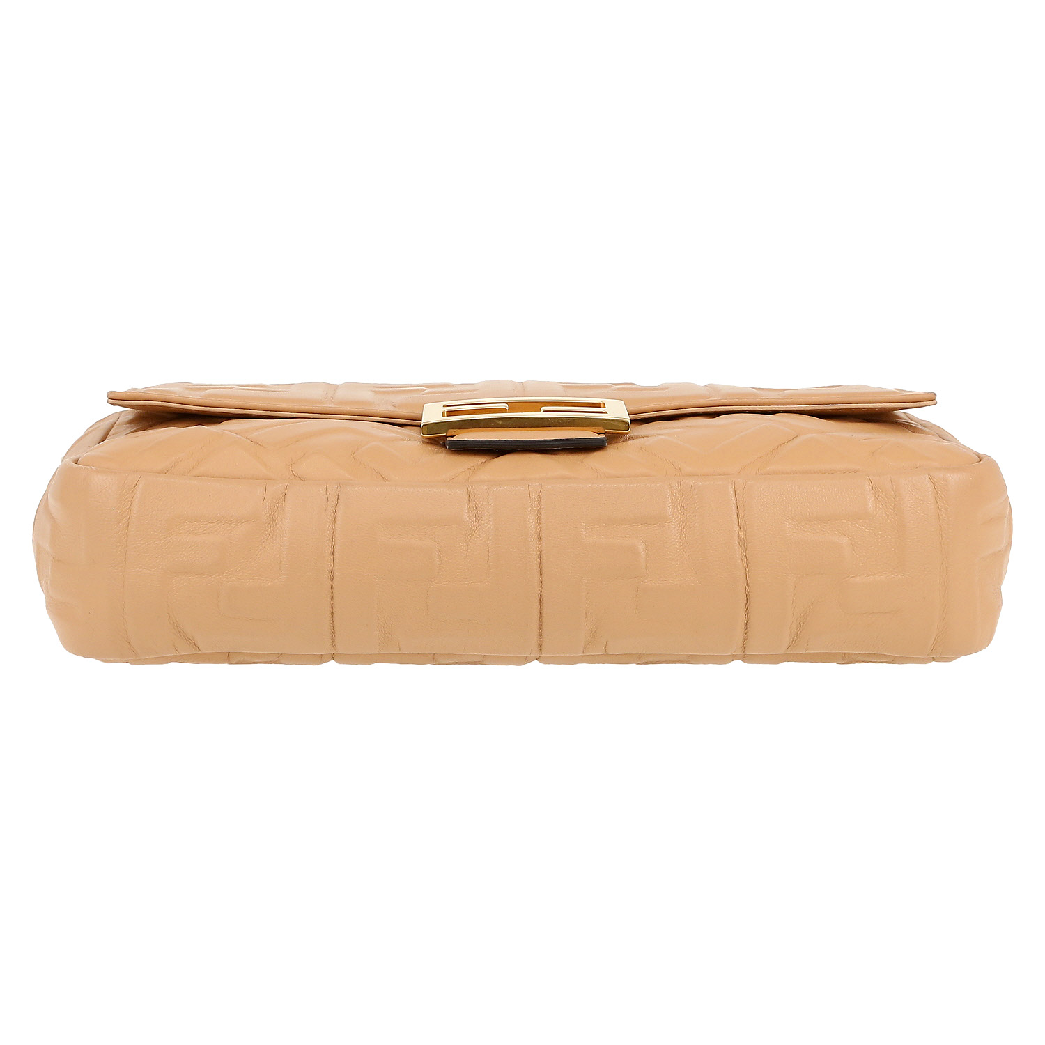 Bolso de mano Fendi  Baguette en cuero Monogram beige - Detail D1