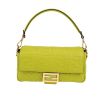 Fendi  Baguette handbag  in anise green monogram leather - 360 thumbnail