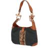 Gucci  Jackie handbag  in blue denim canvas  and brown leather - 00pp thumbnail