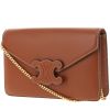 Celine  Triomphe shoulder bag  in brown leather - 00pp thumbnail