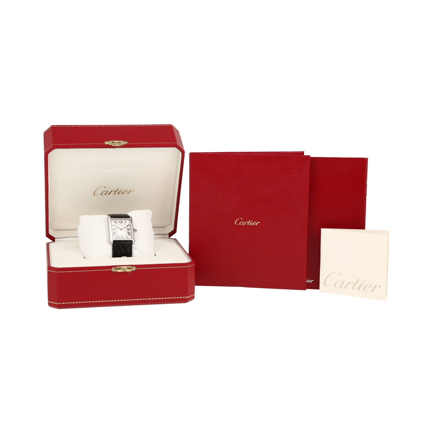 Reloj Cartier Tank Solo de acero Ref: Cartier - 3169  Circa 2016 - Detail D2