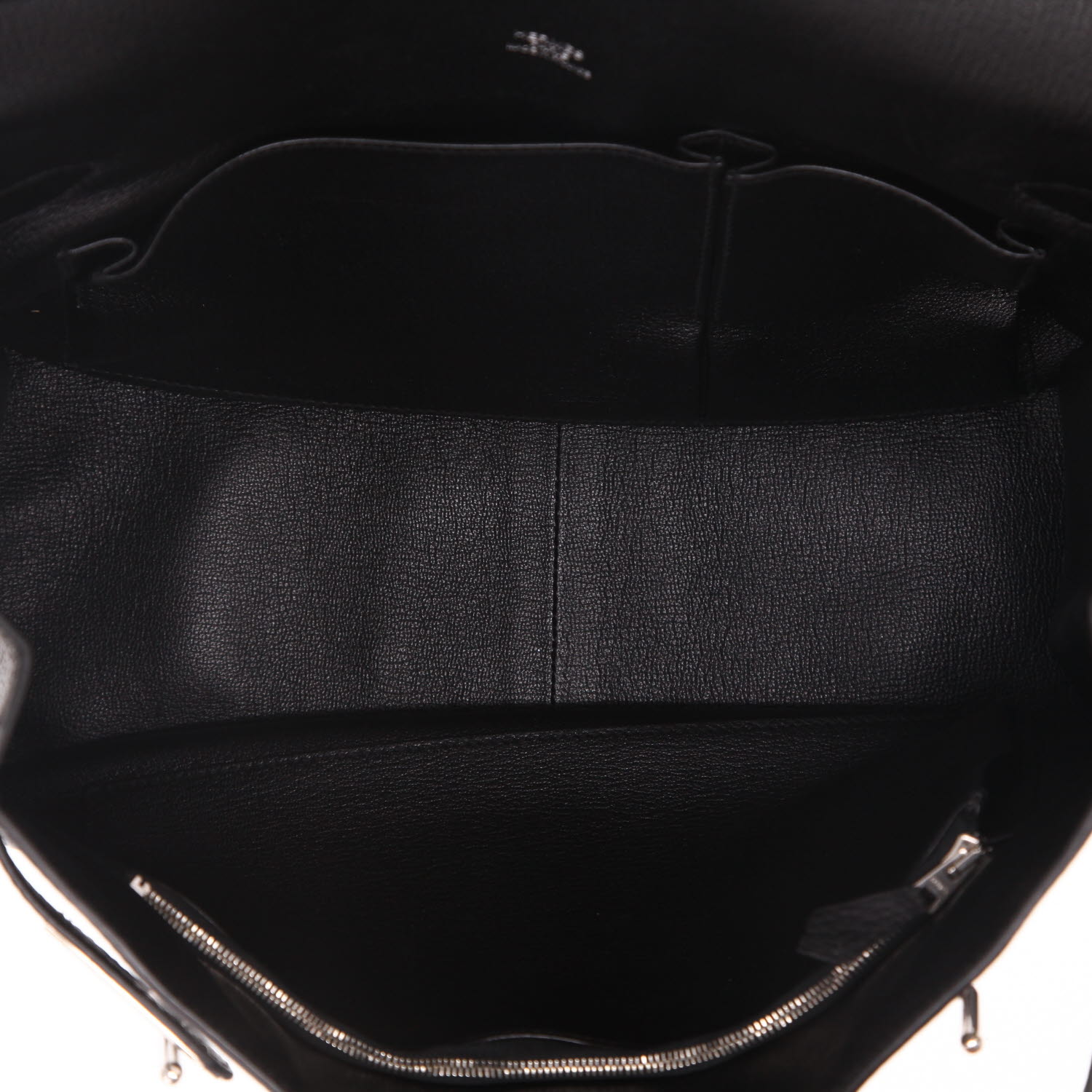 Hermès  Jypsiere shoulder bag  in black togo leather - Detail D3