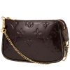 Louis Vuitton  Pochette accessoires mini  handbag  in plum monogram patent leather - 00pp thumbnail