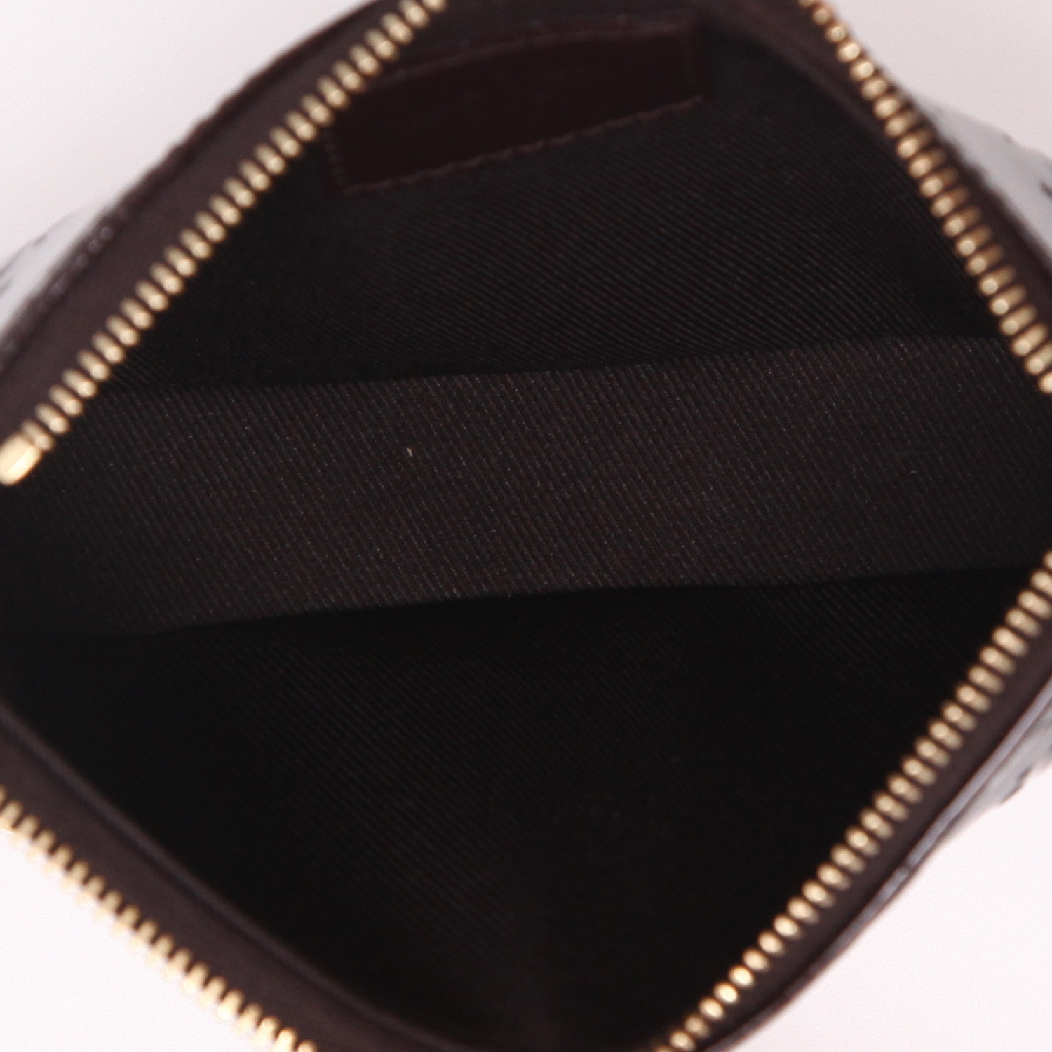 Borsa Louis Vuitton  Pochette accessoires mini  in pelle verniciata monogram plum - Detail D3