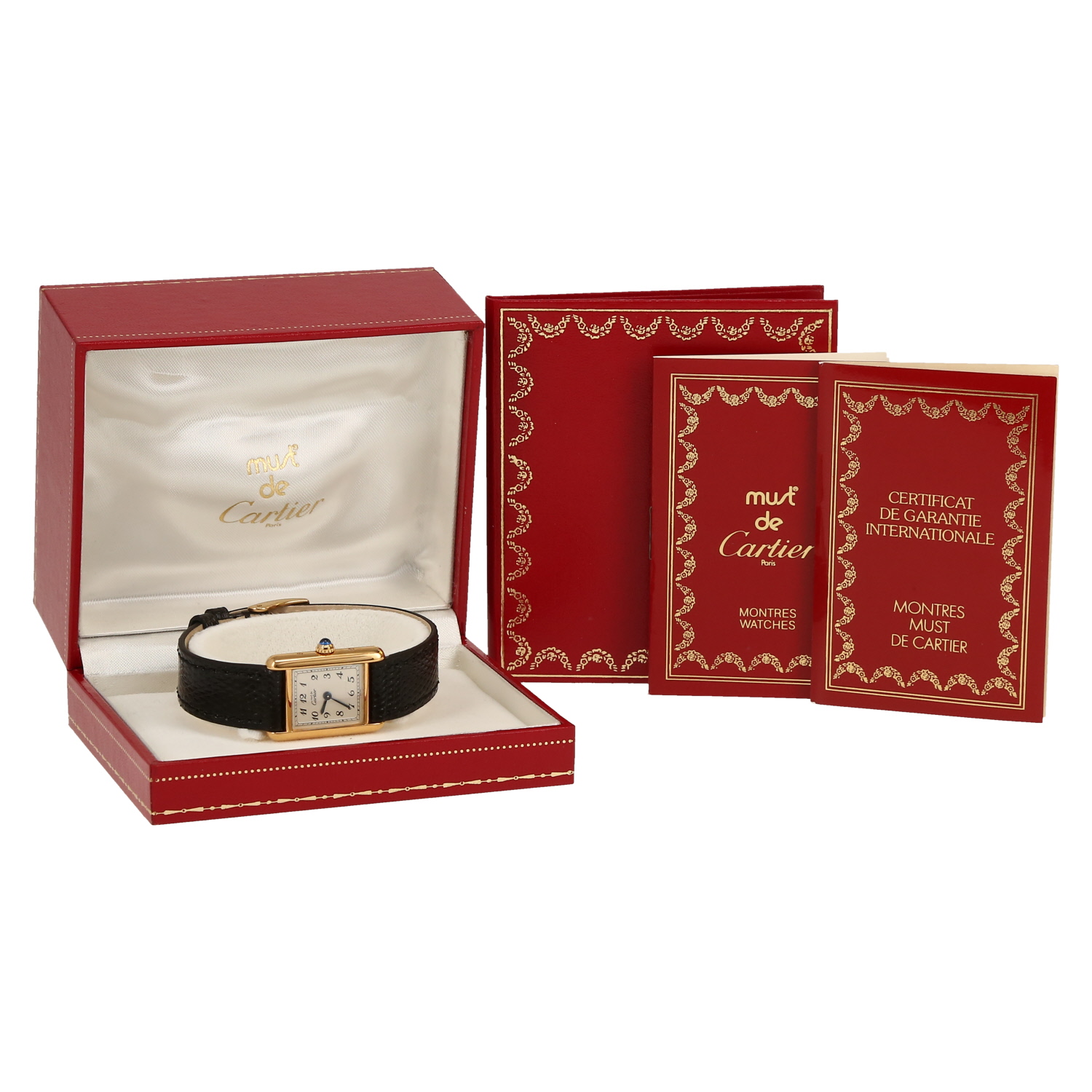 Cartier Tank Must  in vermeil Ref: Cartier - 5057001  Circa 1993 - Detail D2