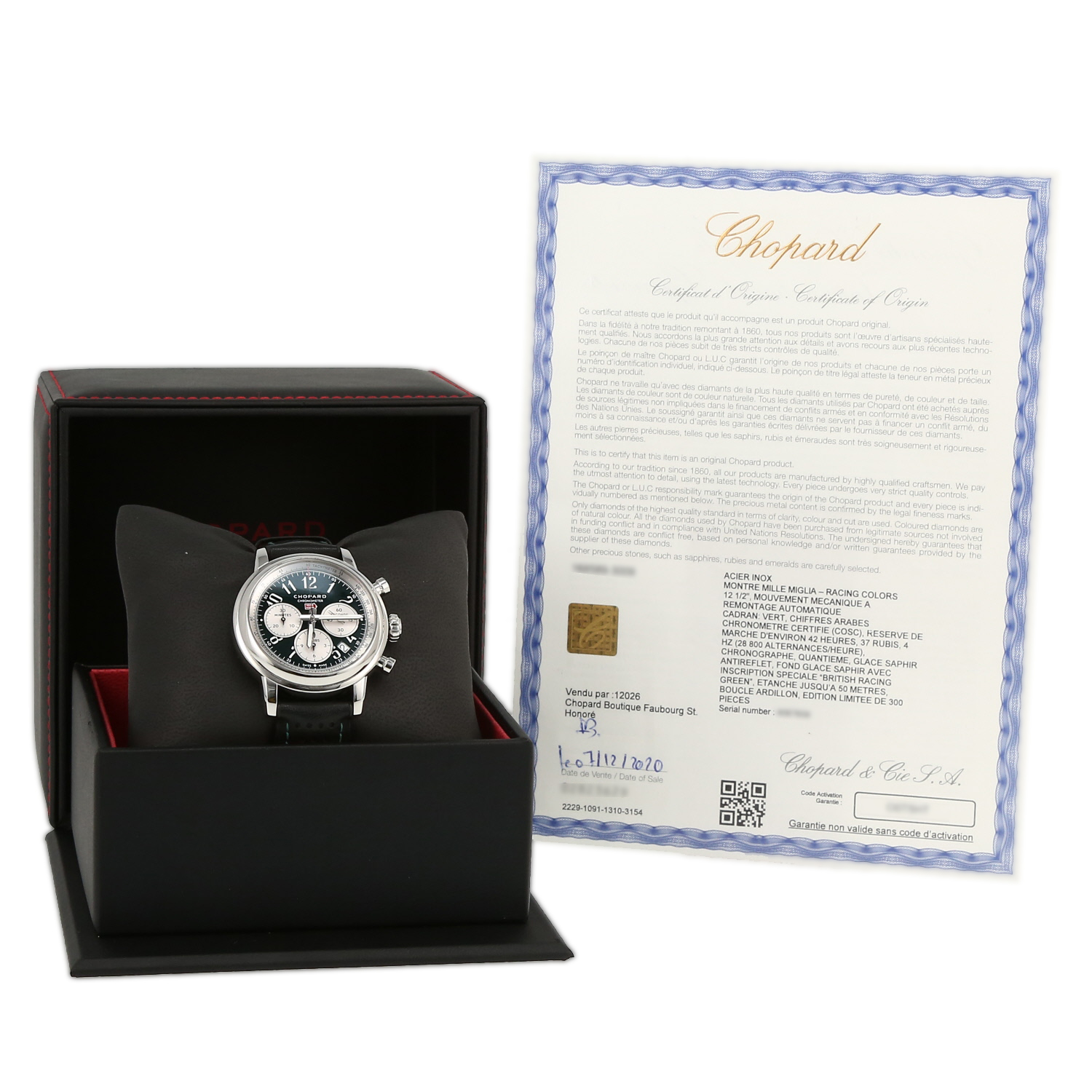 Chopard Mille Miglia Racing Colours in stainless steel Ref: 8589  Circa 2020 - Limited edition of 300 pieces - Detail D2