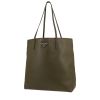 Prada   shopping bag  in khaki leather saffiano - 00pp thumbnail