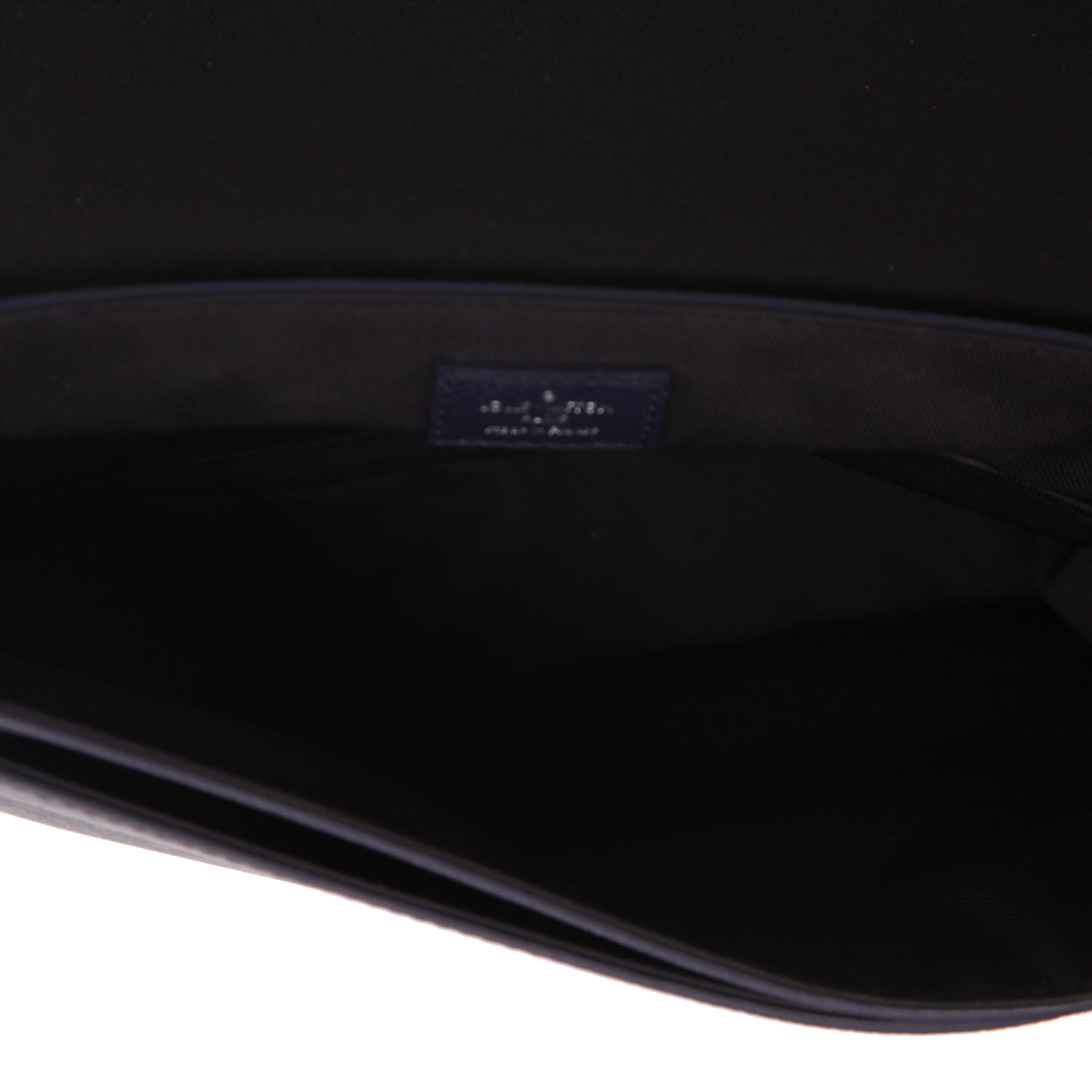 Borsa a tracolla Louis Vuitton  District in pelle taiga blu - Detail D3