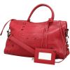 Balenciaga  Blackout City handbag  in red leather - 00pp thumbnail