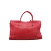 Balenciaga  Blackout City handbag  in red leather - 360 thumbnail