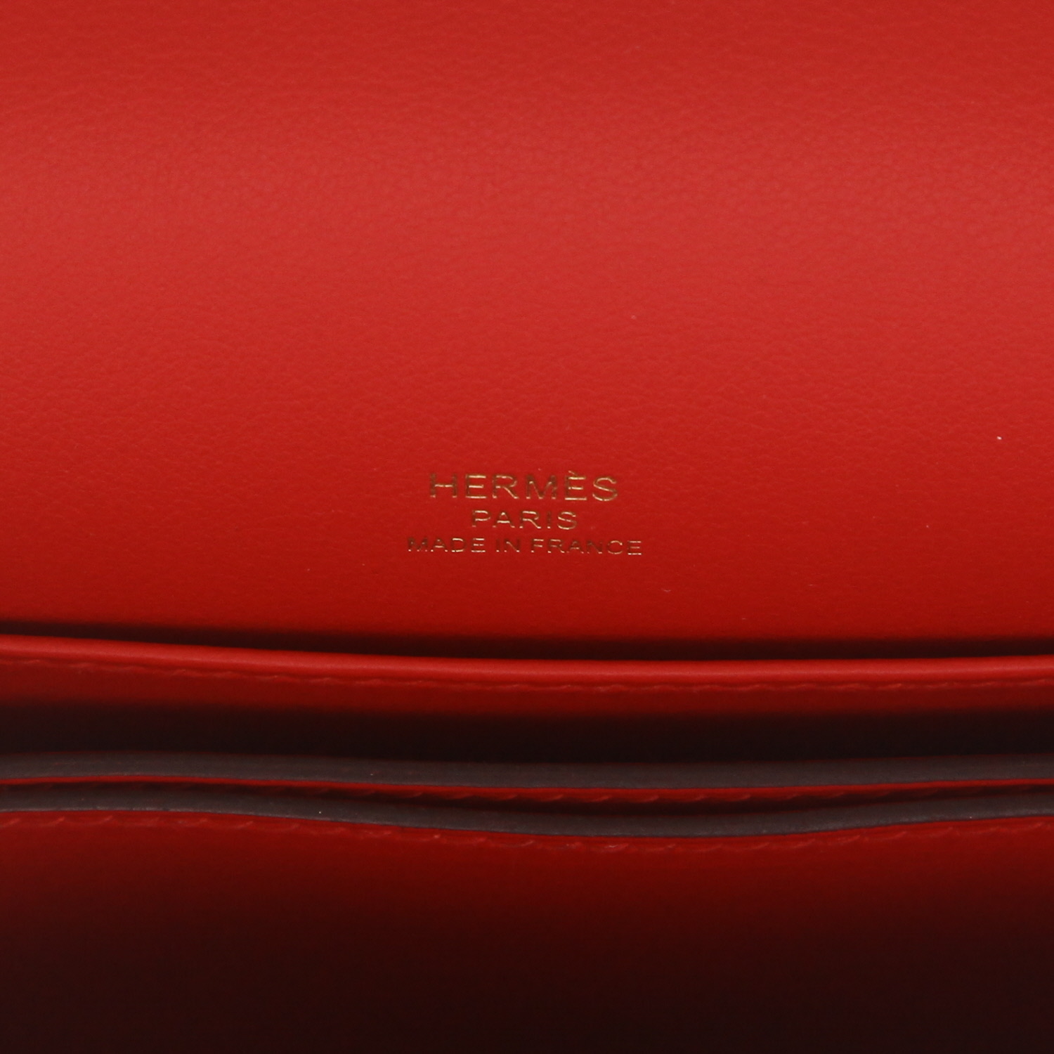 Borsa a tracolla Hermès  Roulis in pelle Swift rossa e blu - Detail D2