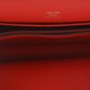 Sac bandoulière Hermès  Roulis en cuir Swift rouge et bleu - Detail D3 thumbnail