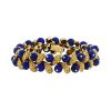 Van Cleef & Arpels Gui bracelet in yellow gold and lapis-lazuli - 00pp thumbnail