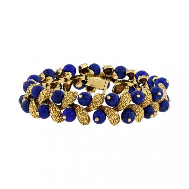 Brazalete Van Cleef 
Arpels Gui de oro amarillo y lapislázuli