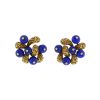 Van Cleef & Arpels Gui earrings in yellow gold and lapis-lazuli - 00pp thumbnail